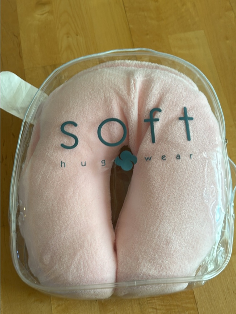 Soft hug wear heavenly tough soft pink neck pillow